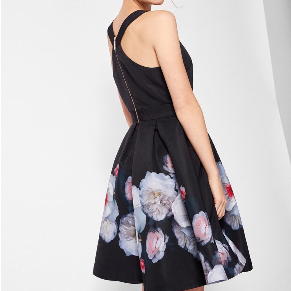 Ted Baker Jelina Chelsea Floral Fit & Flare Dress - Picture 2 of 12